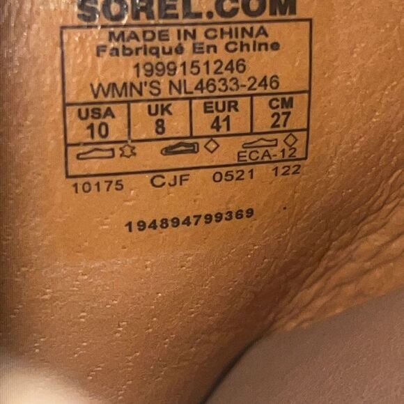 Sorel Women's Tan Slide Sandals Size 10 - Picture 6 of 6